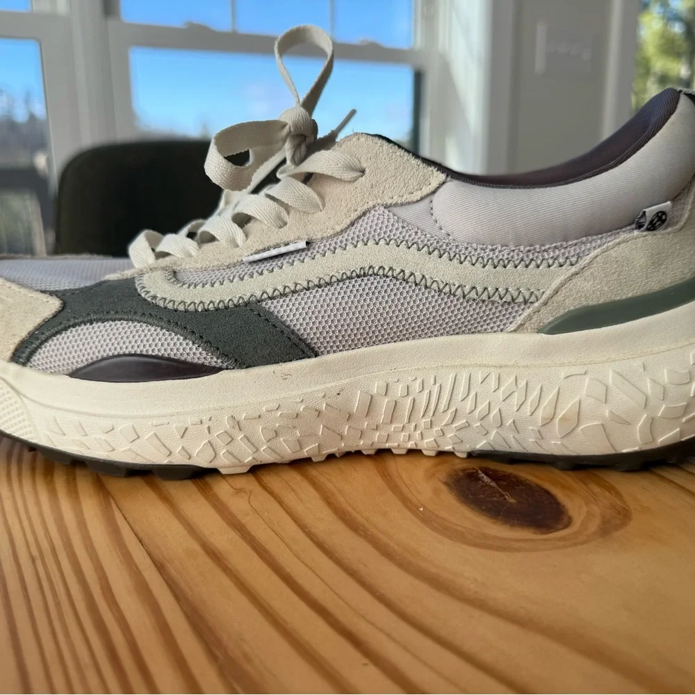 Vans Beige, Gray & Cream Low-Top Sneakers